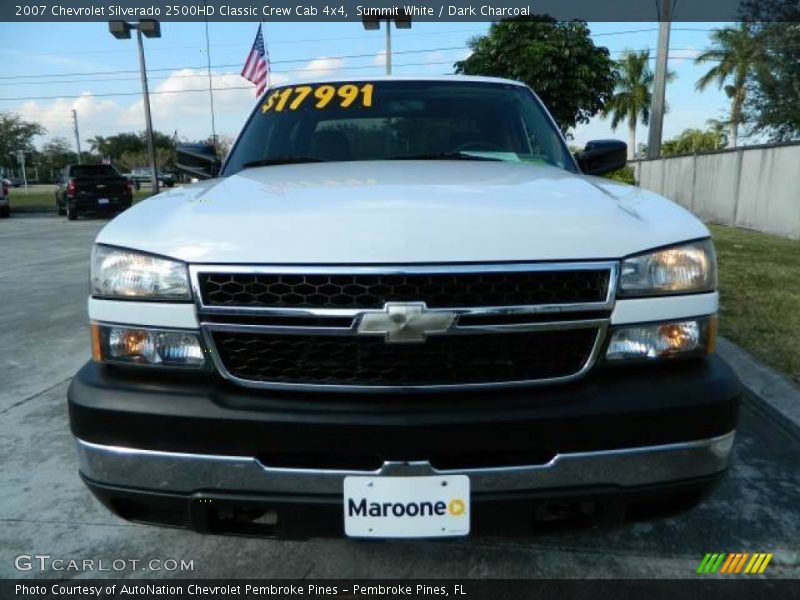 Summit White / Dark Charcoal 2007 Chevrolet Silverado 2500HD Classic Crew Cab 4x4