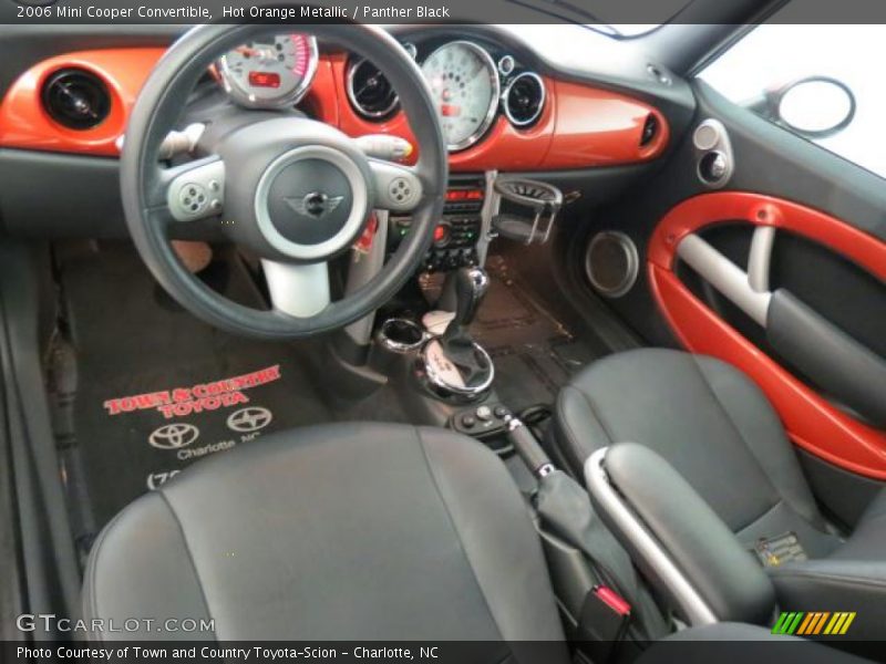 Hot Orange Metallic / Panther Black 2006 Mini Cooper Convertible