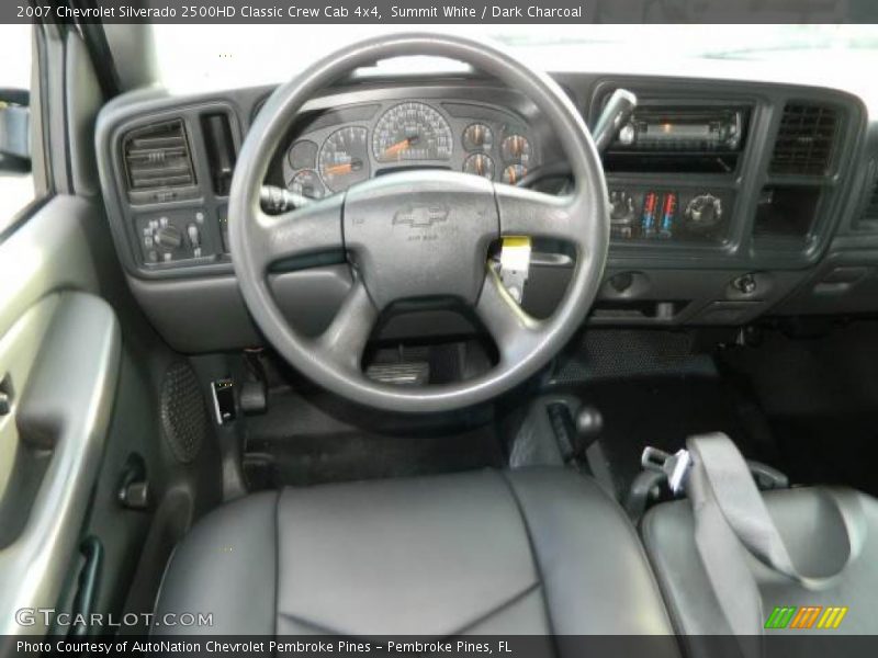 Summit White / Dark Charcoal 2007 Chevrolet Silverado 2500HD Classic Crew Cab 4x4