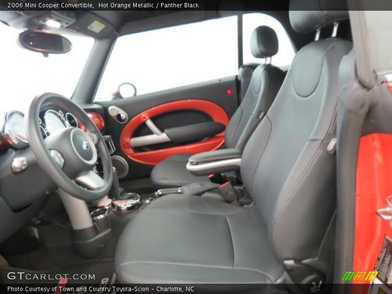 Hot Orange Metallic / Panther Black 2006 Mini Cooper Convertible