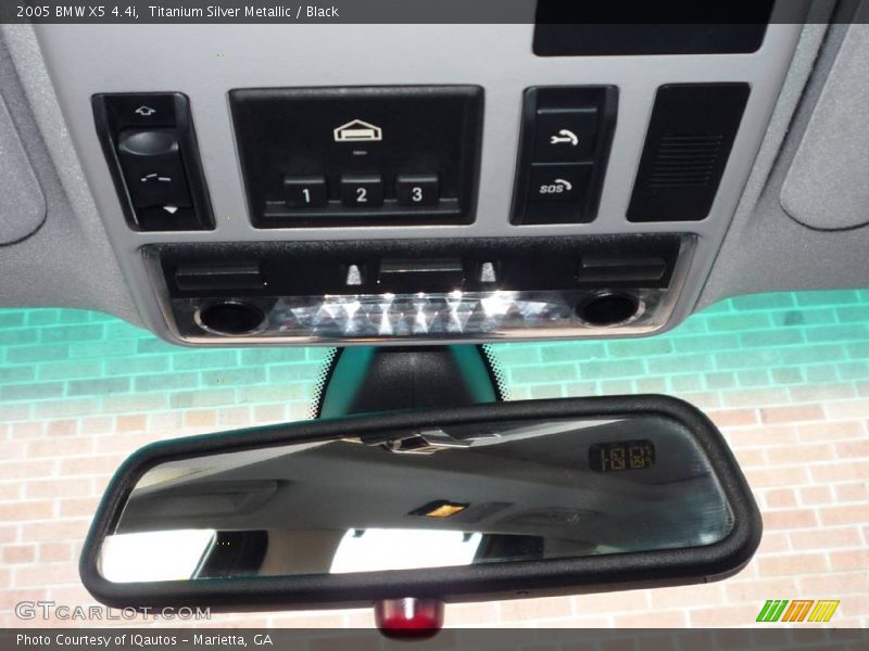 Titanium Silver Metallic / Black 2005 BMW X5 4.4i