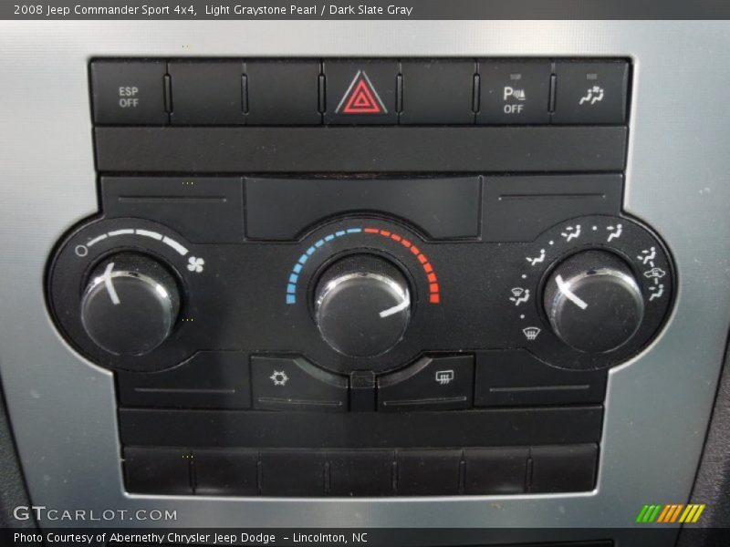 Light Graystone Pearl / Dark Slate Gray 2008 Jeep Commander Sport 4x4