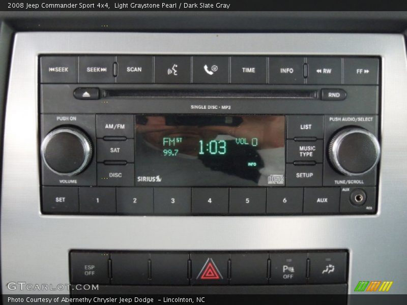 Light Graystone Pearl / Dark Slate Gray 2008 Jeep Commander Sport 4x4