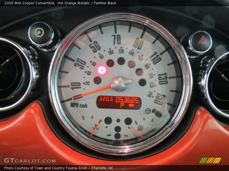 Hot Orange Metallic / Panther Black 2006 Mini Cooper Convertible