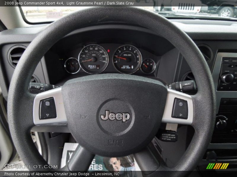 Light Graystone Pearl / Dark Slate Gray 2008 Jeep Commander Sport 4x4