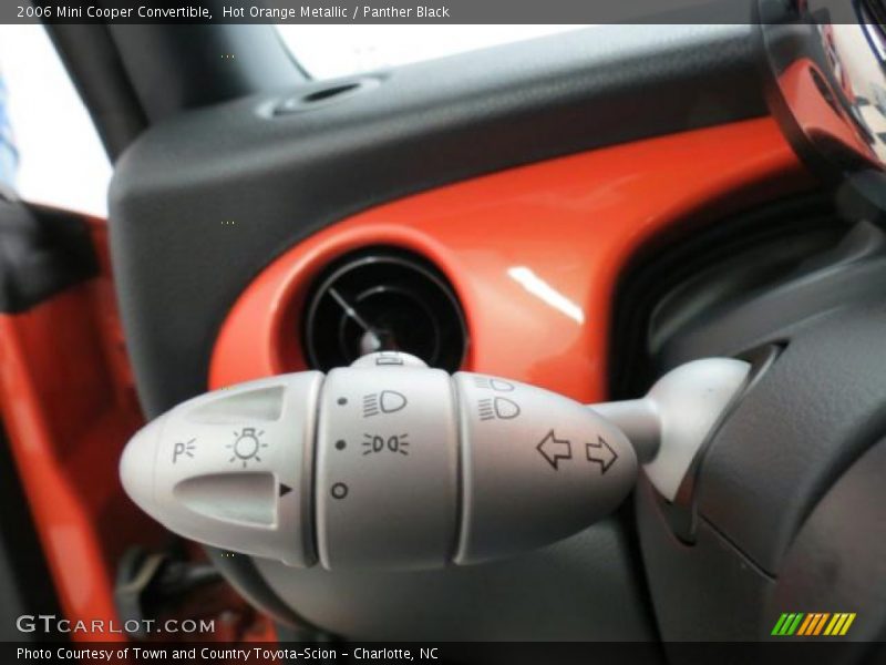Hot Orange Metallic / Panther Black 2006 Mini Cooper Convertible
