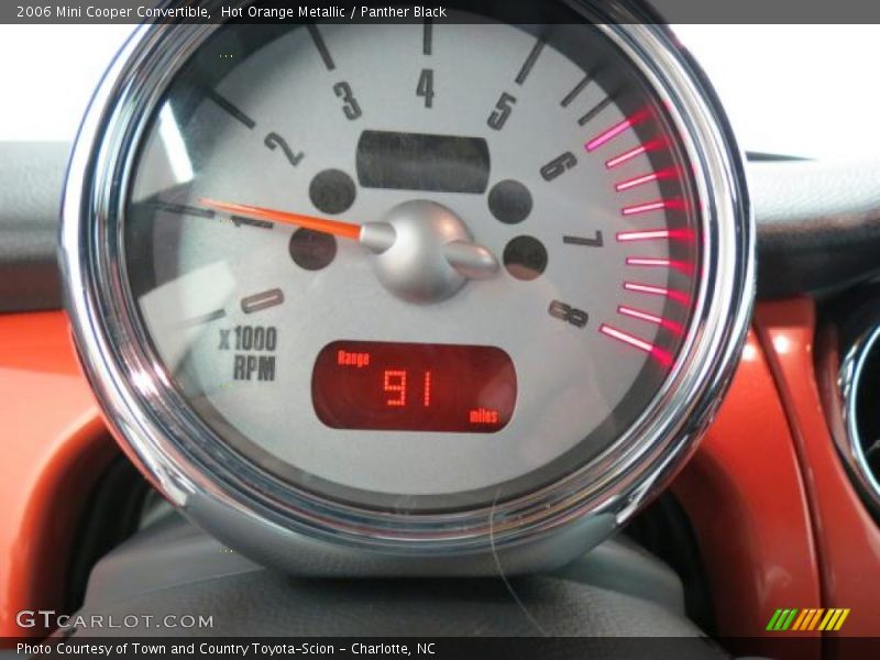 Hot Orange Metallic / Panther Black 2006 Mini Cooper Convertible