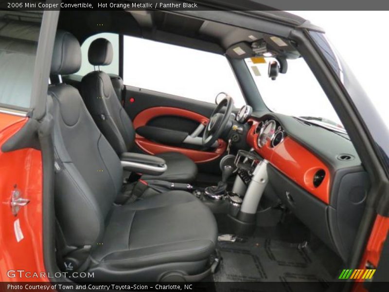 Hot Orange Metallic / Panther Black 2006 Mini Cooper Convertible