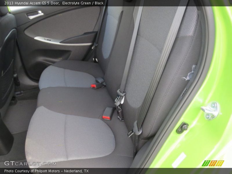 Rear Seat of 2013 Accent GS 5 Door