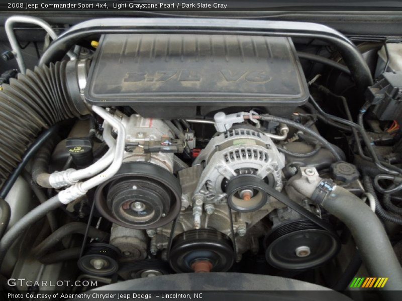 Light Graystone Pearl / Dark Slate Gray 2008 Jeep Commander Sport 4x4