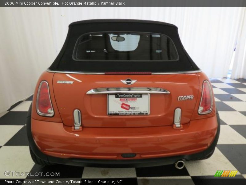 Hot Orange Metallic / Panther Black 2006 Mini Cooper Convertible