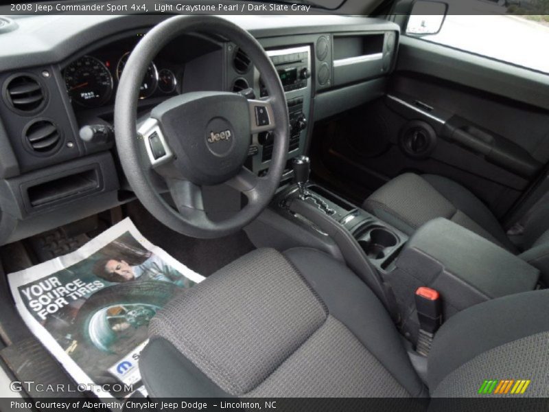 Light Graystone Pearl / Dark Slate Gray 2008 Jeep Commander Sport 4x4