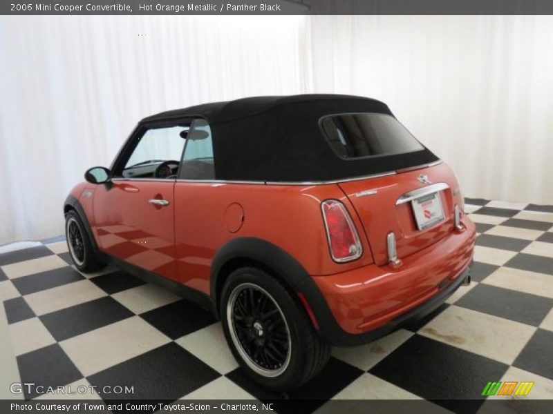 Hot Orange Metallic / Panther Black 2006 Mini Cooper Convertible