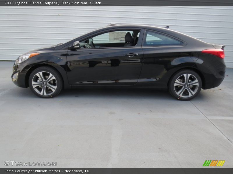 Black Noir Pearl / Black 2013 Hyundai Elantra Coupe SE