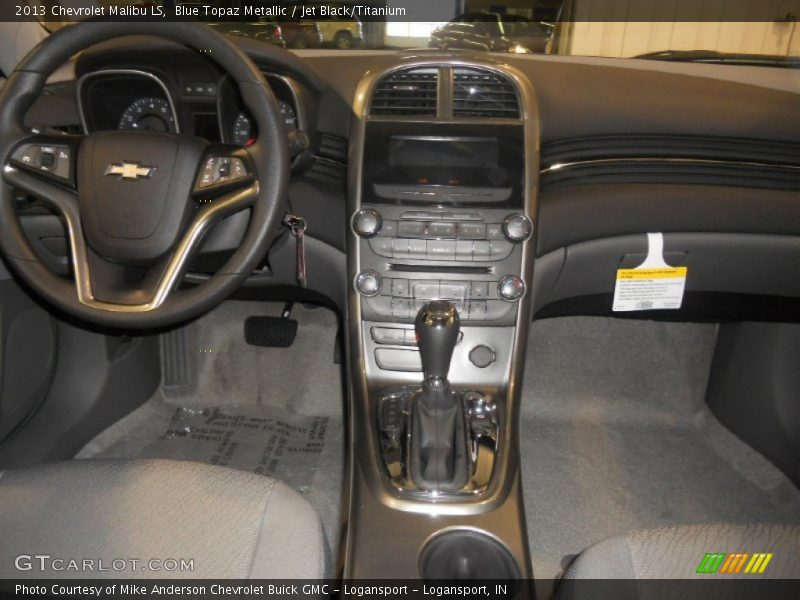Blue Topaz Metallic / Jet Black/Titanium 2013 Chevrolet Malibu LS