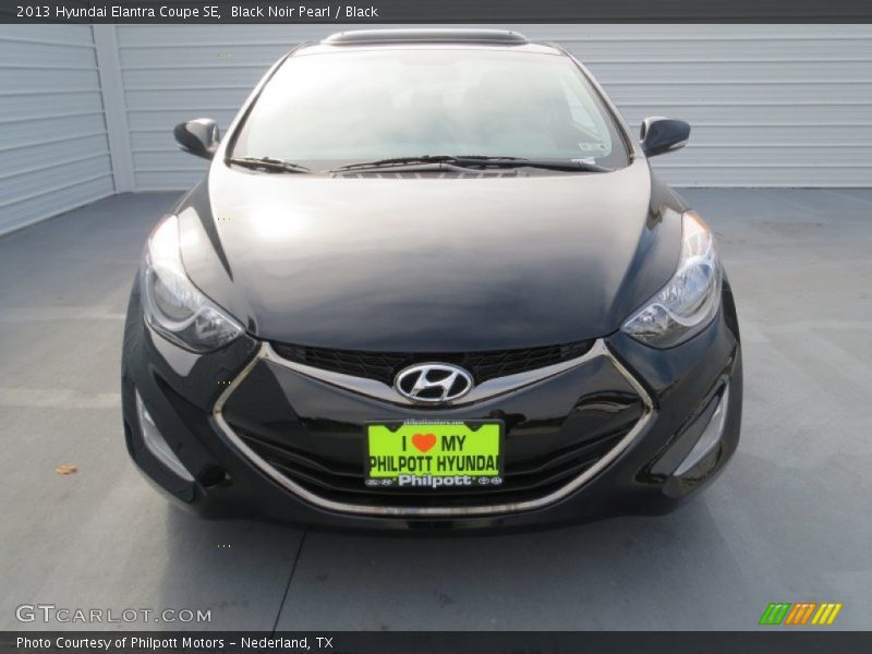 Black Noir Pearl / Black 2013 Hyundai Elantra Coupe SE