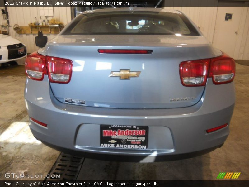 Silver Topaz Metallic / Jet Black/Titanium 2013 Chevrolet Malibu LT