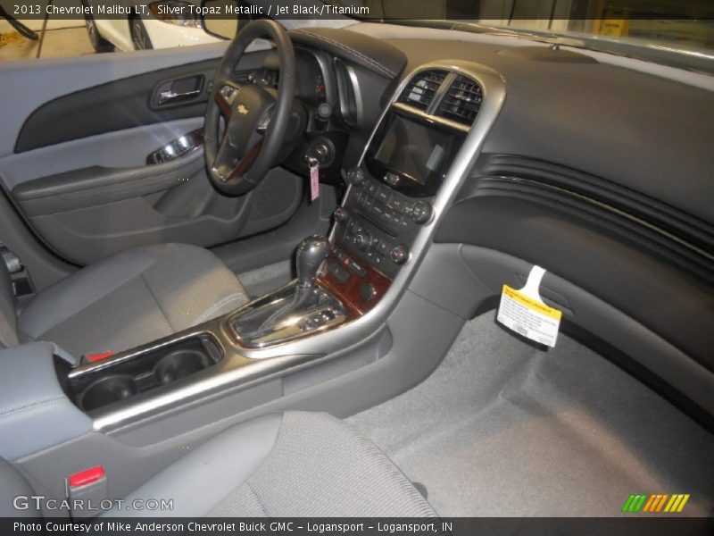 Silver Topaz Metallic / Jet Black/Titanium 2013 Chevrolet Malibu LT