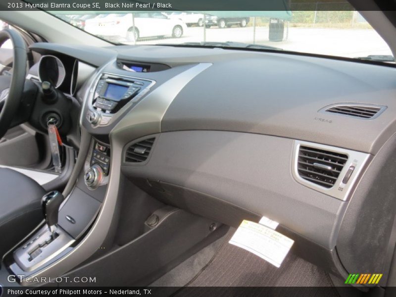 Black Noir Pearl / Black 2013 Hyundai Elantra Coupe SE