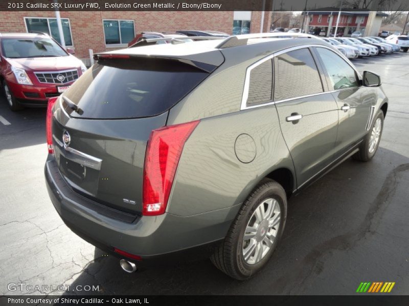 Evolution Green Metallic / Ebony/Ebony 2013 Cadillac SRX Luxury FWD