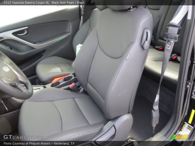 Black Noir Pearl / Black 2013 Hyundai Elantra Coupe SE