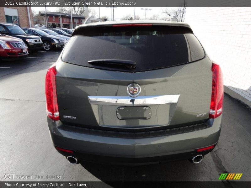 Evolution Green Metallic / Ebony/Ebony 2013 Cadillac SRX Luxury FWD
