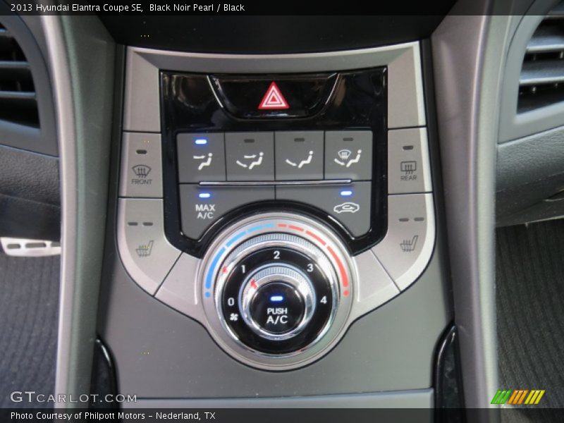 Controls of 2013 Elantra Coupe SE