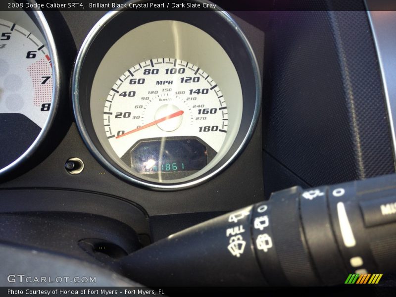 Brilliant Black Crystal Pearl / Dark Slate Gray 2008 Dodge Caliber SRT4