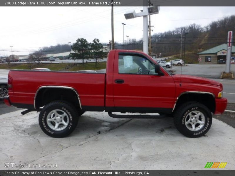 Flame Red / Agate 2000 Dodge Ram 1500 Sport Regular Cab 4x4