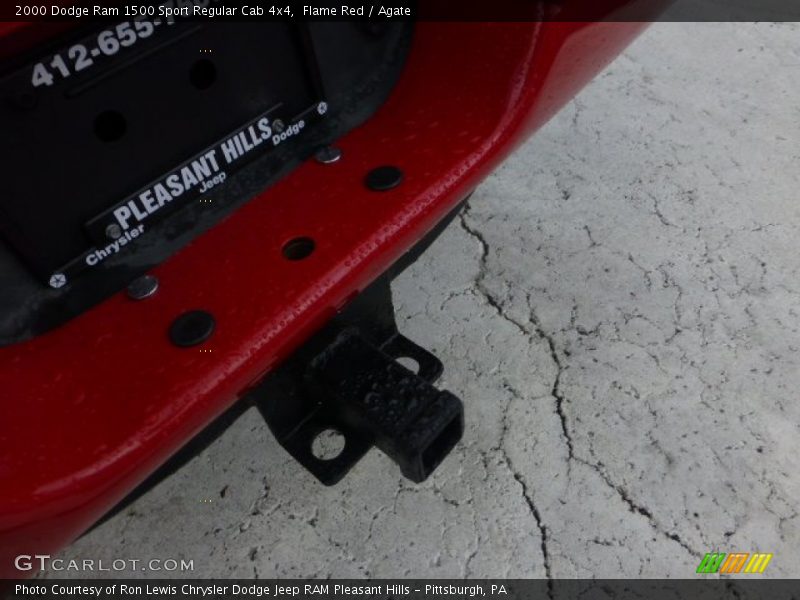 Flame Red / Agate 2000 Dodge Ram 1500 Sport Regular Cab 4x4