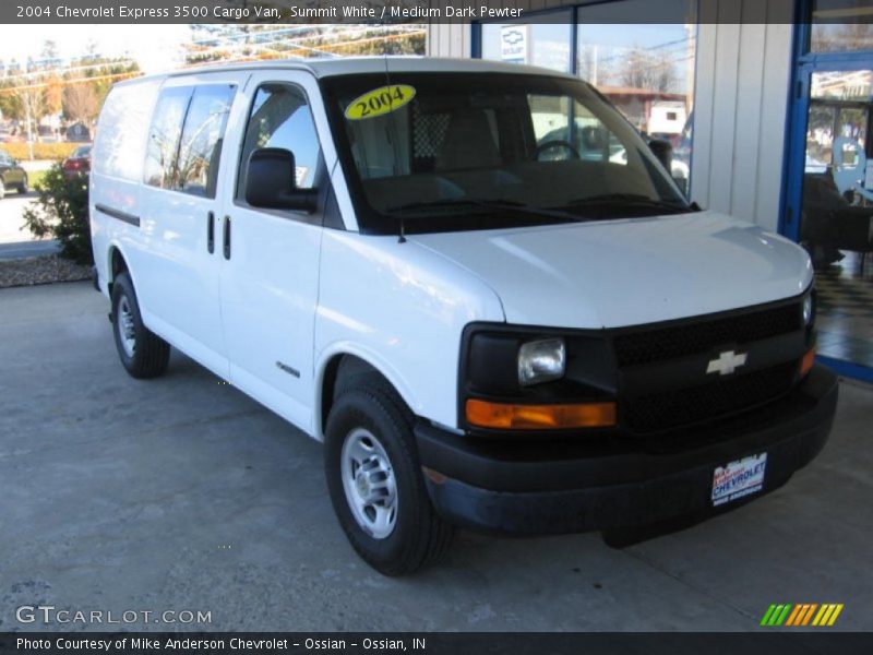 Summit White / Medium Dark Pewter 2004 Chevrolet Express 3500 Cargo Van