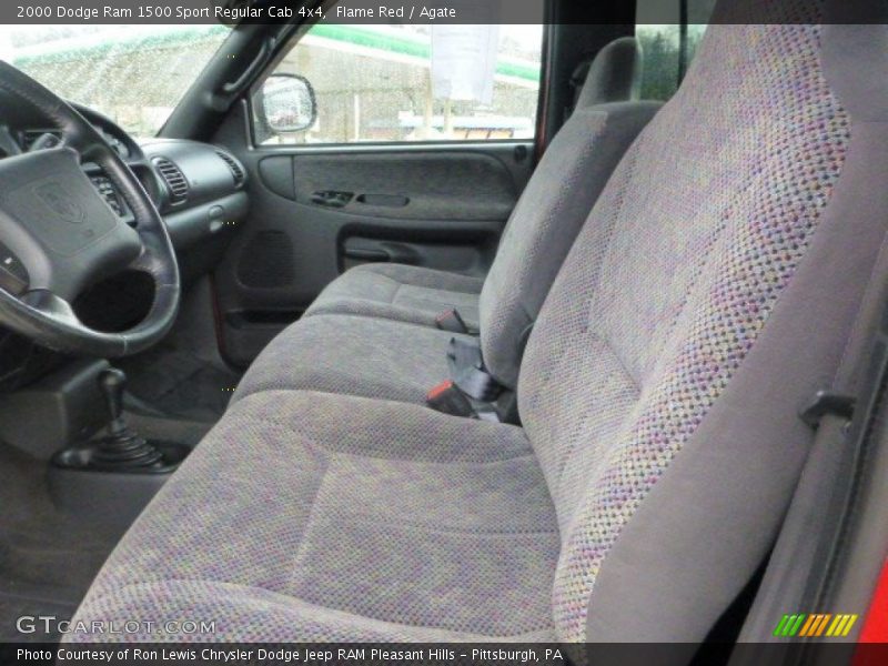 Flame Red / Agate 2000 Dodge Ram 1500 Sport Regular Cab 4x4