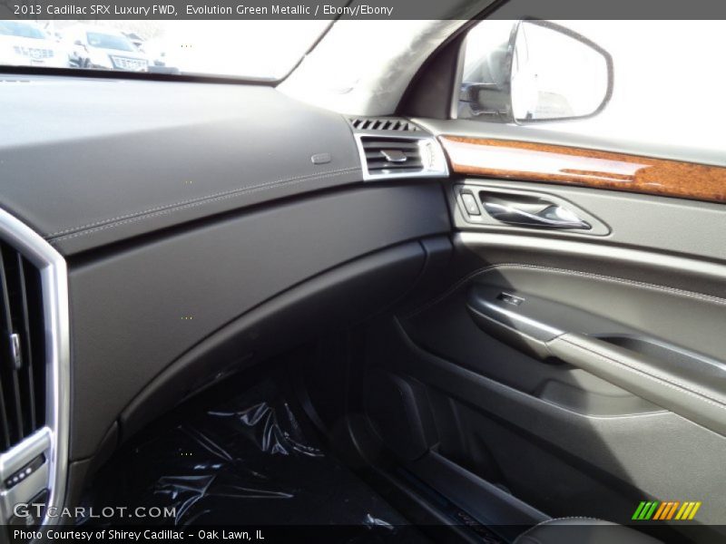 Evolution Green Metallic / Ebony/Ebony 2013 Cadillac SRX Luxury FWD
