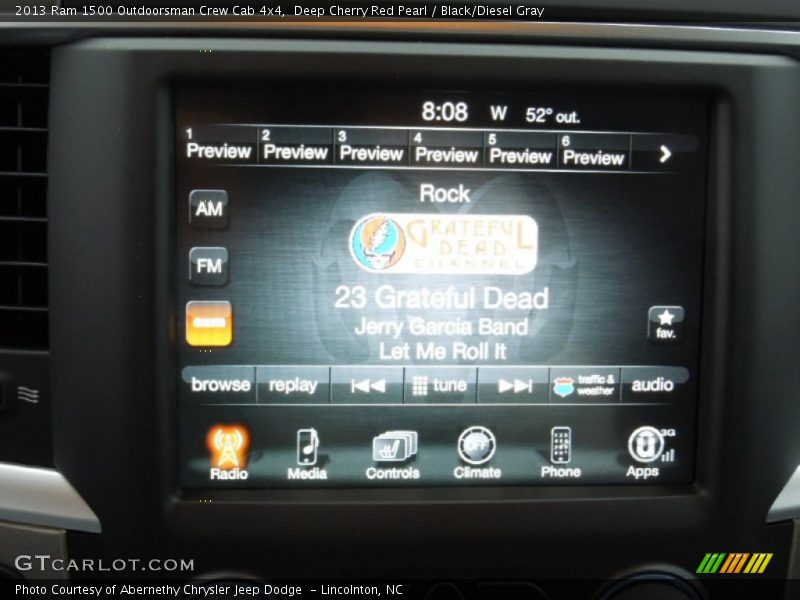 Deep Cherry Red Pearl / Black/Diesel Gray 2013 Ram 1500 Outdoorsman Crew Cab 4x4