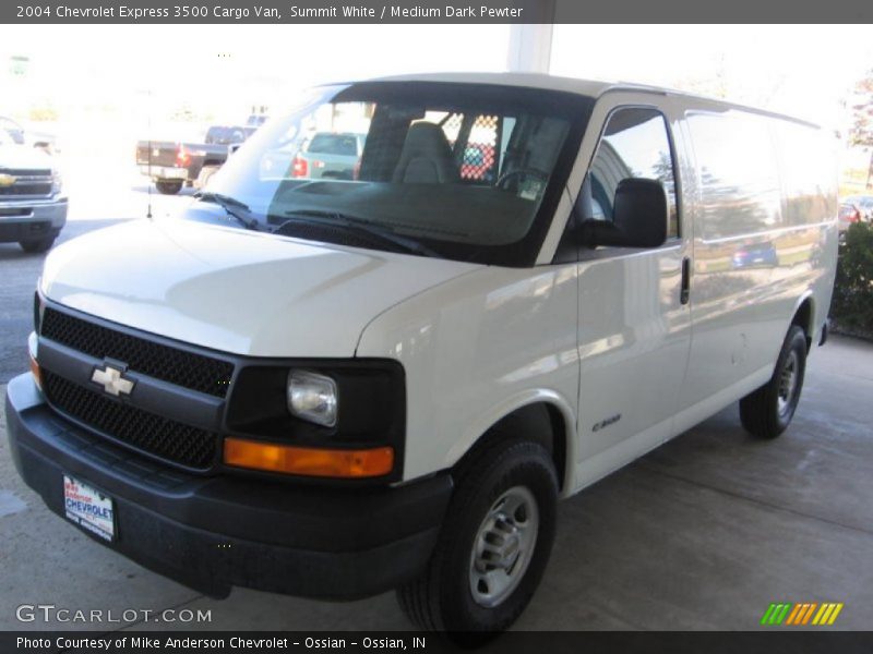 Summit White / Medium Dark Pewter 2004 Chevrolet Express 3500 Cargo Van
