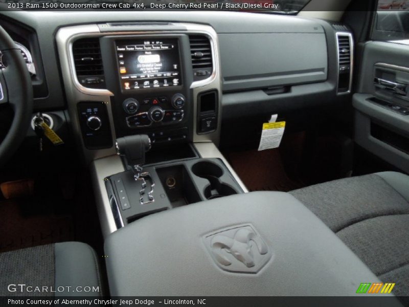 Deep Cherry Red Pearl / Black/Diesel Gray 2013 Ram 1500 Outdoorsman Crew Cab 4x4