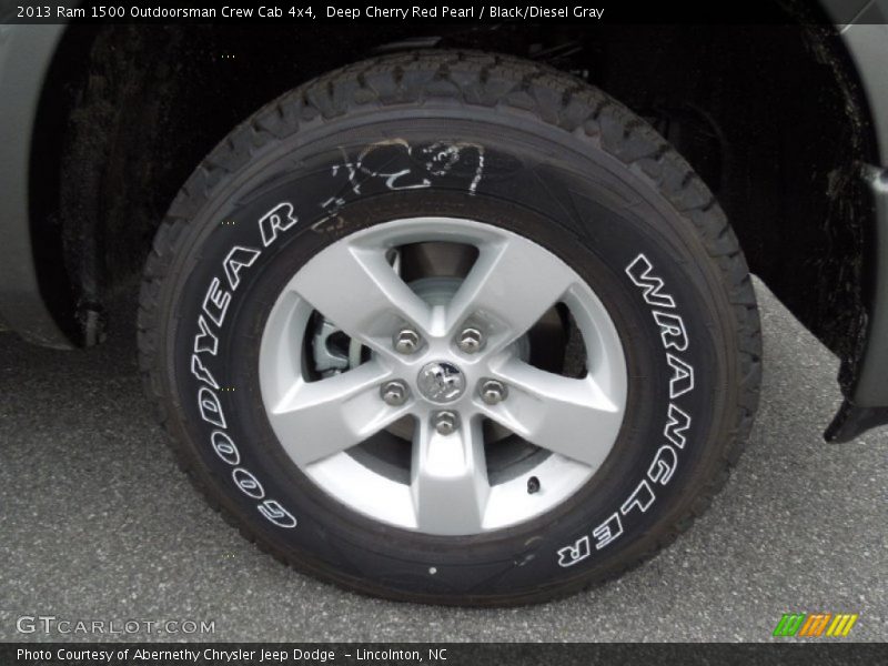 Deep Cherry Red Pearl / Black/Diesel Gray 2013 Ram 1500 Outdoorsman Crew Cab 4x4
