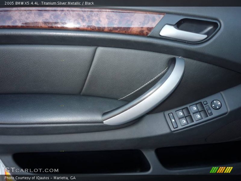 Titanium Silver Metallic / Black 2005 BMW X5 4.4i