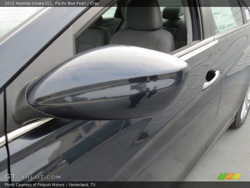 Pacific Blue Pearl / Gray 2013 Hyundai Sonata GLS