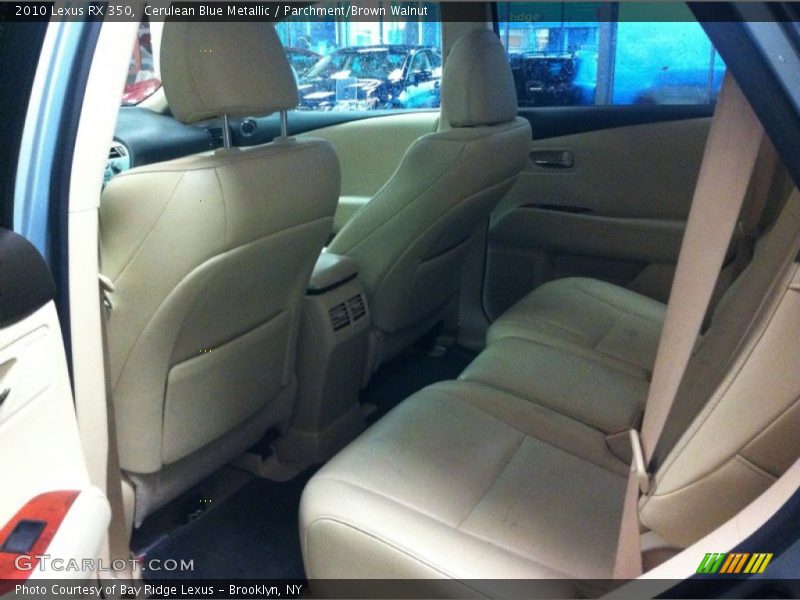 Cerulean Blue Metallic / Parchment/Brown Walnut 2010 Lexus RX 350