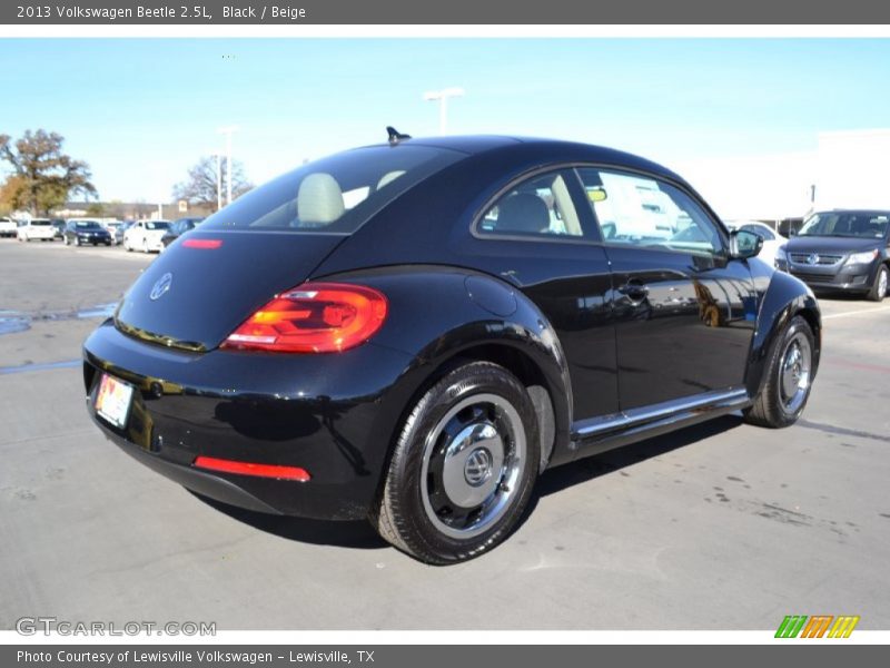 Black / Beige 2013 Volkswagen Beetle 2.5L