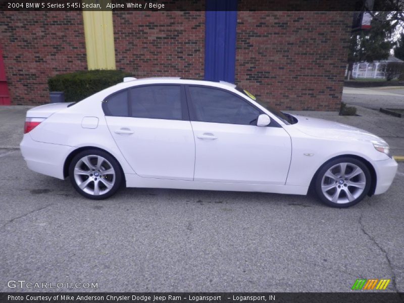 Alpine White / Beige 2004 BMW 5 Series 545i Sedan