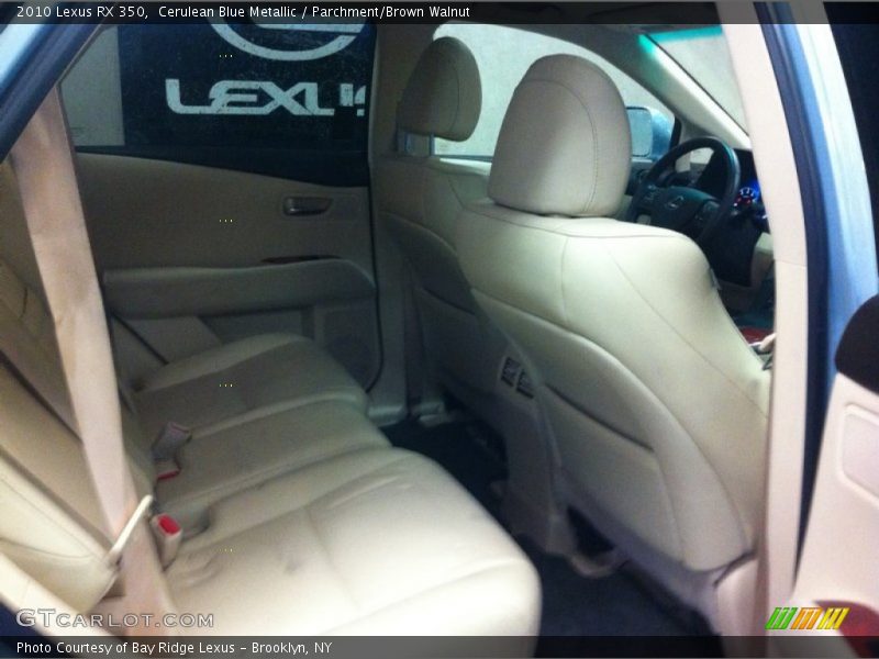 Cerulean Blue Metallic / Parchment/Brown Walnut 2010 Lexus RX 350