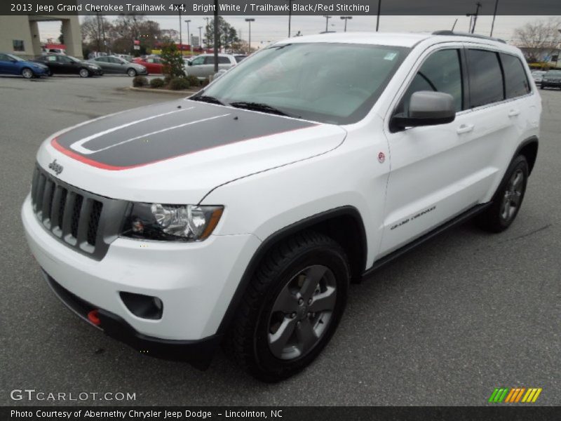 Bright White / Trailhawk Black/Red Stitching 2013 Jeep Grand Cherokee Trailhawk 4x4