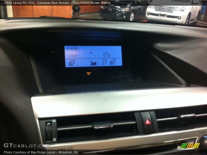 Cerulean Blue Metallic / Parchment/Brown Walnut 2010 Lexus RX 350