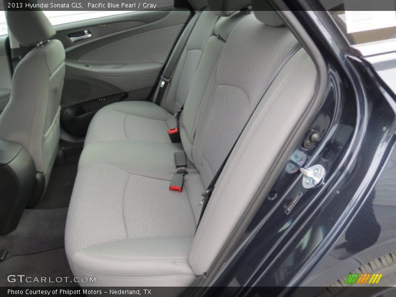 Pacific Blue Pearl / Gray 2013 Hyundai Sonata GLS