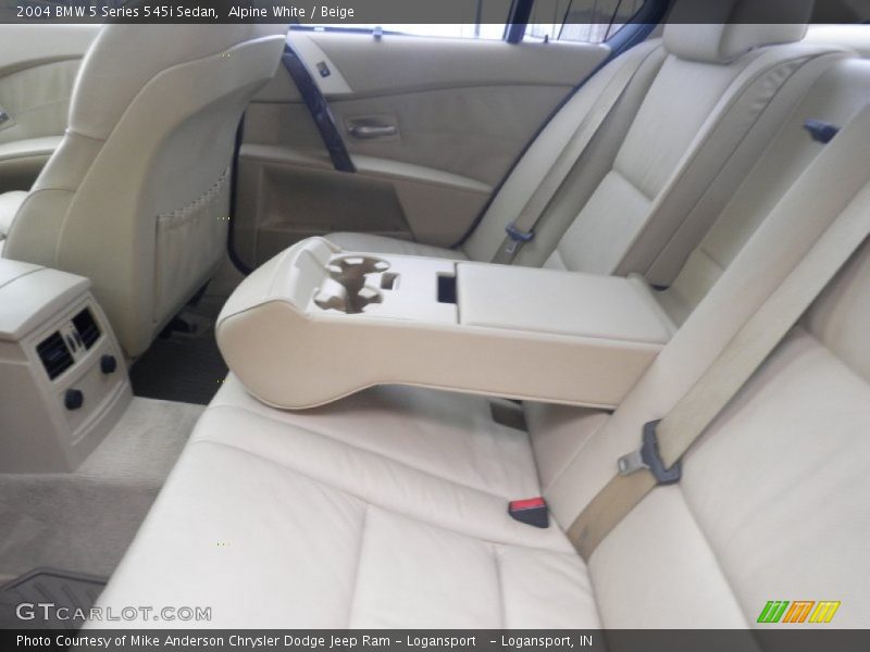 Alpine White / Beige 2004 BMW 5 Series 545i Sedan