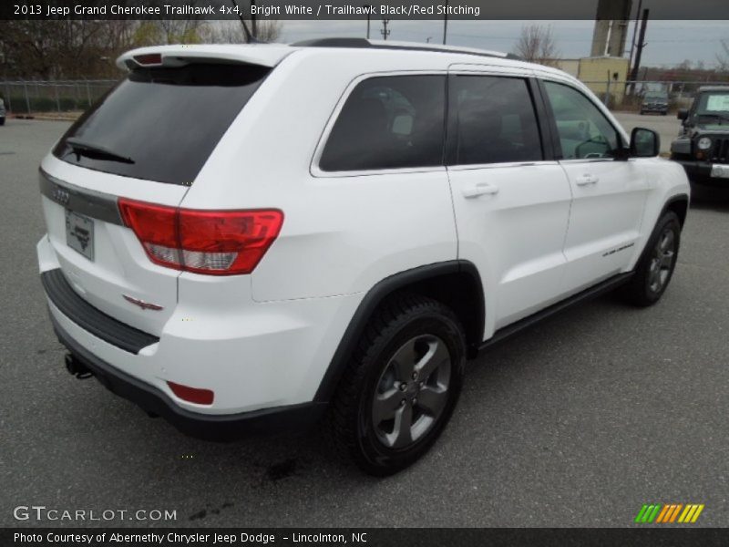 Bright White / Trailhawk Black/Red Stitching 2013 Jeep Grand Cherokee Trailhawk 4x4