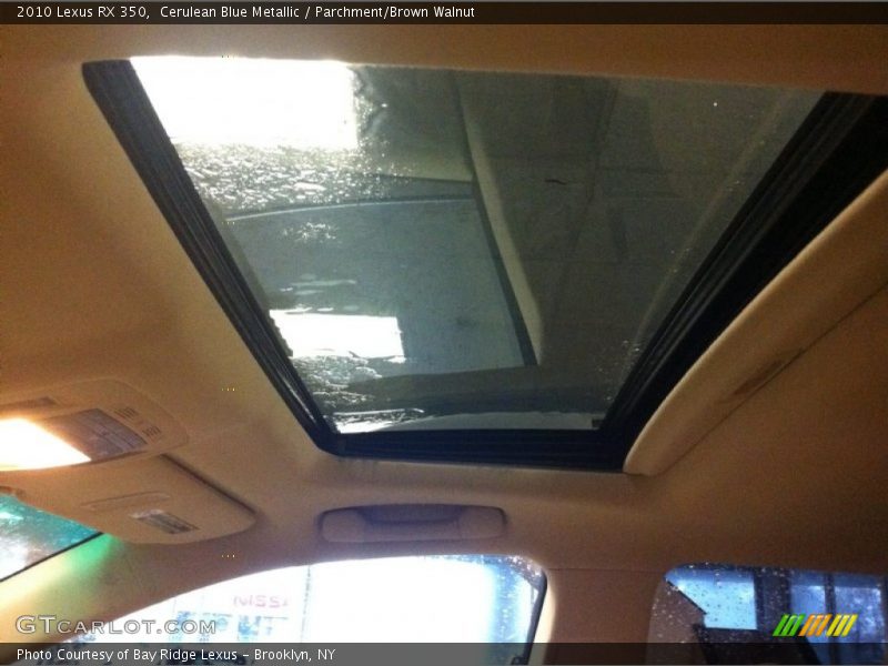 Cerulean Blue Metallic / Parchment/Brown Walnut 2010 Lexus RX 350