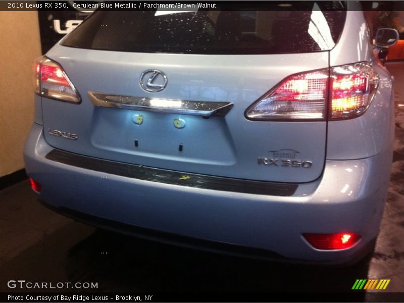 Cerulean Blue Metallic / Parchment/Brown Walnut 2010 Lexus RX 350